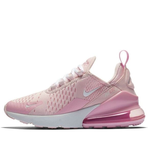 Nike Air Max 270 GS Pink Foam White Rise Running Shoe Sneaker CV9645-600 - Picture 2 of 14